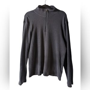 Michael Kors Men's Navy Blue Quarter Zip-Up Sweater